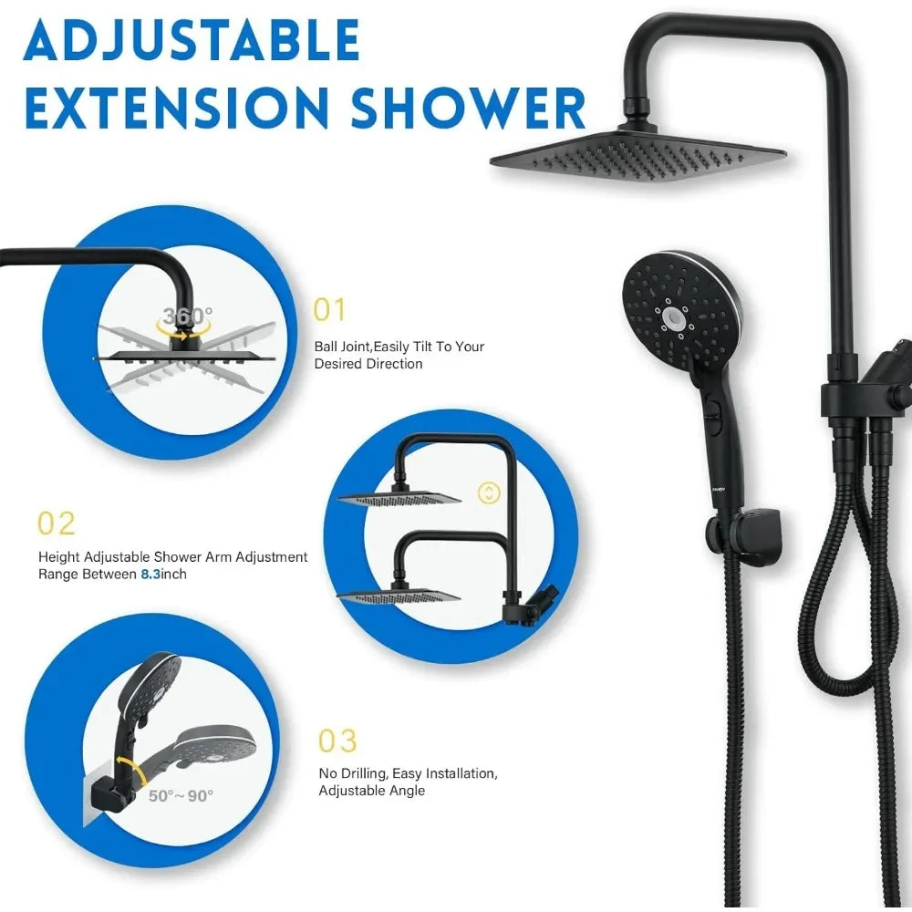 (🚿BLACK FRIDAY PRE SALE WHILE SUPPLIES LAST - 49% OFF) Easy Rainfall Shower Kit🚿